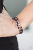 Paparazzi "Twisting Tranquility" Purple Bracelet Paparazzi Jewelry