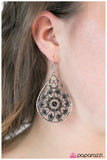Paparazzi "Twists and Turns" Black Earrings Paparazzi Jewelry