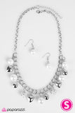 Paparazzi "Twitterpated" White Necklace & Earring Set Paparazzi Jewelry