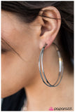 Paparazzi "Two HOOPs and A Holler" Black Earrings Paparazzi Jewelry