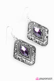 Paparazzi "Two Of A SHINE" Purple Earrings Paparazzi Jewelry