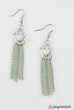 Paparazzi "Two Of Hearts" Green Earrings Paparazzi Jewelry