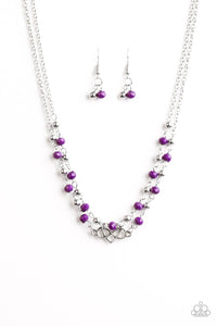 Paparazzi "Unbreakable Love" Purple Necklace & Earring Set Paparazzi Jewelry