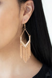 Paparazzi "Unchained Fashion" Gold Earrings Paparazzi Jewelry