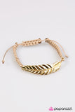 Paparazzi "Under the FEATHER - Gold" bracelet Paparazzi Jewelry