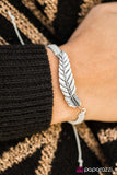 Paparazzi "Under the FEATHER - Silver" bracelet Paparazzi Jewelry