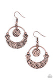 Paparazzi "Under the Hammer - Copper" earring Paparazzi Jewelry