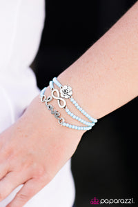 Paparazzi "Unforgettable Summer" Blue Bracelet Paparazzi Jewelry