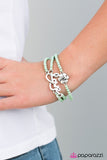 Paparazzi "Unforgettable Summer - Green" bracelet Paparazzi Jewelry