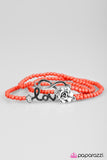 Paparazzi "Unforgettable Summer - Orange" bracelet Paparazzi Jewelry