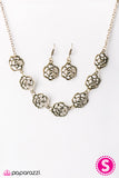Paparazzi "Until The Last Petal Falls - Brass" necklace Paparazzi Jewelry
