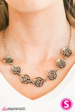 Paparazzi "Until The Last Petal Falls - Brass" necklace Paparazzi Jewelry