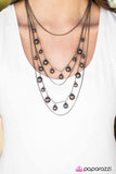 Paparazzi "Up Close and Personal - Black" necklace Paparazzi Jewelry
