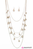 Paparazzi "Up Close and Personal - Brass" necklace Paparazzi Jewelry