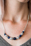 Paparazzi "Upper GLASS - Blue" necklace Paparazzi Jewelry