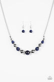 Paparazzi "Upper GLASS - Blue" necklace Paparazzi Jewelry