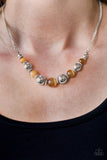 Paparazzi "Upper GLASS - Brown" necklace Paparazzi Jewelry