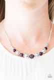 Paparazzi "Upper GLASS - Purple" necklace Paparazzi Jewelry