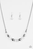 Paparazzi "Upper GLASS - White" necklace Paparazzi Jewelry