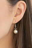 Paparazzi "Uptown Opulence” White Necklace & Earring Set Paparazzi Jewelry