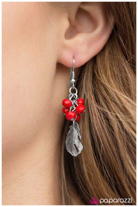 Paparazzi "Up, Up and Away - Red" earring Paparazzi Jewelry