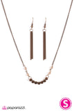 Paparazzi "Up Your Glow" Copper Necklace & Earring Set Paparazzi Jewelry