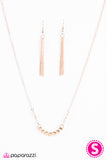 Paparazzi "Up Your Glow" Gold Necklace & Earring Set Paparazzi Jewelry