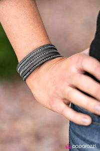 Paparazzi "Urban Utopia" Black Wrap Bracelet Paparazzi Jewelry