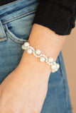 Paparazzi "Utmost Uptown” White Bracelet Paparazzi Jewelry