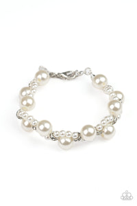 Paparazzi "Utmost Uptown” White Bracelet Paparazzi Jewelry