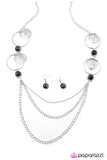 Paparazzi "Utter Amazement" Black Necklace & Earring Set Paparazzi Jewelry