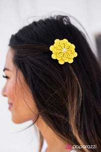 Paparazzi "Valley Girl - Yellow" hair clip Paparazzi Jewelry