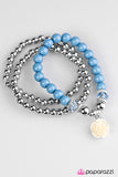 Paparazzi "Valley Of Flowers - Blue" bracelet Paparazzi Jewelry
