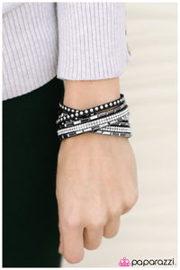 Paparazzi "Varsity Team - Black" bracelet Paparazzi Jewelry