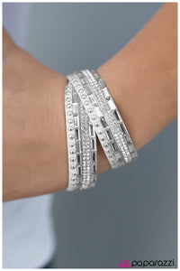 Paparazzi "Varsity Team - White" bracelet Paparazzi Jewelry