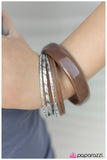 Paparazzi "Venture Out" Brown Bracelet Paparazzi Jewelry