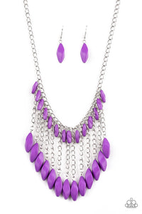 Paparazzi "Venturous Vibes" Purple Necklace & Earring Set Paparazzi Jewelry