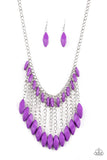 Paparazzi "Venturous Vibes" Purple Necklace & Earring Set Paparazzi Jewelry