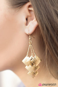 Paparazzi "Very Superstitious"Gold Earrings Paparazzi Jewelry