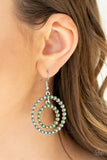 Paparazzi "Vibrant Venture" Green Earrings Paparazzi Jewelry