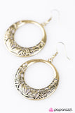 Paparazzi "Villa Gardens" Brass Earrings Paparazzi Jewelry