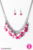 Paparazzi "Vintage Vindication" Pink Necklace & Earring Set Paparazzi Jewelry