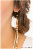 Paparazzi "VIP" Gold Necklace & Earring Set Paparazzi Jewelry