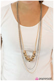 Paparazzi "VIP" Gold Necklace & Earring Set Paparazzi Jewelry