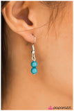 Paparazzi "Vivacious Vibes" Blue Necklace & Earring Set Paparazzi Jewelry