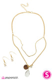 Paparazzi "Viva Las Vegas" Gold Necklace & Earring Set Paparazzi Jewelry