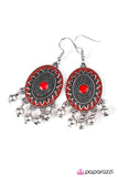 Paparazzi "Viva La Vida - Red" earring Paparazzi Jewelry