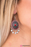 Paparazzi "Viva La Vida - Red" earring Paparazzi Jewelry