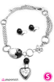 Paparazzi "Vixen" Black Necklace & Earring Set Paparazzi Jewelry