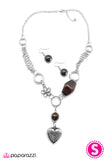 Paparazzi "Vixen" Brown 048XX Necklace & Earring Set Paparazzi Jewelry